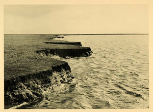 1927 Shore Hallig Halligen Germany North Sea Island - ORIGINAL PHOTOGRAVURE HAL1