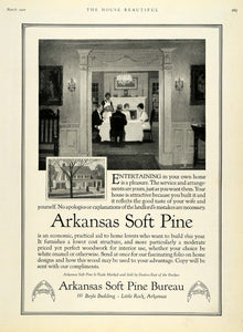 1920 Ad Arkansas Soft Pine Bureau Dining Dinner Table House Floor Home Decor HB2