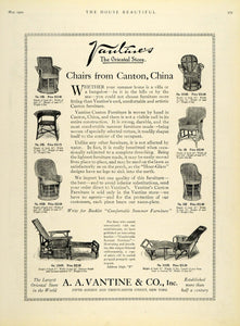 1920 Ad A A Vantine Oriental Store Chairs Furniture Fifth Avenue New York HB2