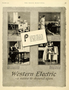 1920 Ad Western Washer Vacuum Sweeper Sewing Machine Dishwasher Christmas HB2