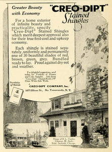 1920 Ad Home B Taylor Glencoe Illinois Robert Seyfarth Creo-Dipt Stained HB2