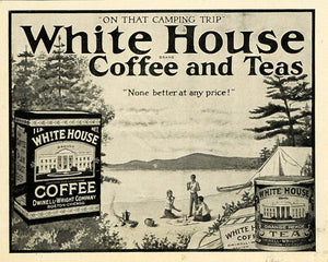 1920 Ad White House Coffee Teas Beach Dwinell Wright Co Boston Ground Beans HB2