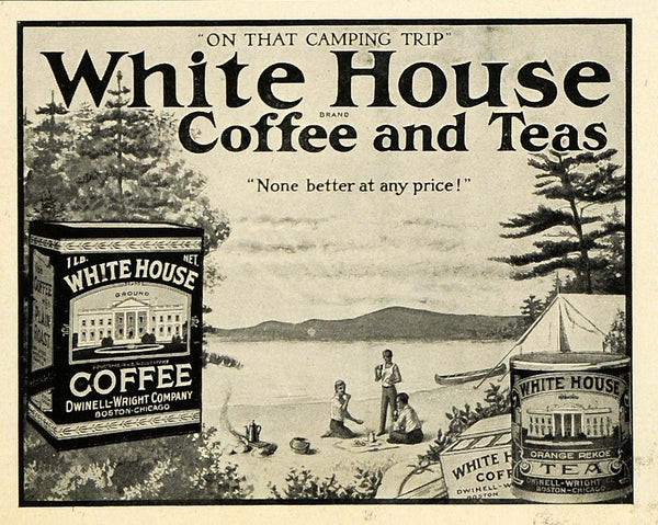 1920 Ad White House Coffee Teas Beach Dwinell Wright Co Boston