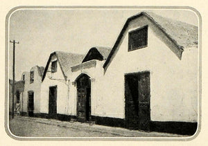 1920 Print Northern Chile Simplistic Residential Architecture Doorways HB2