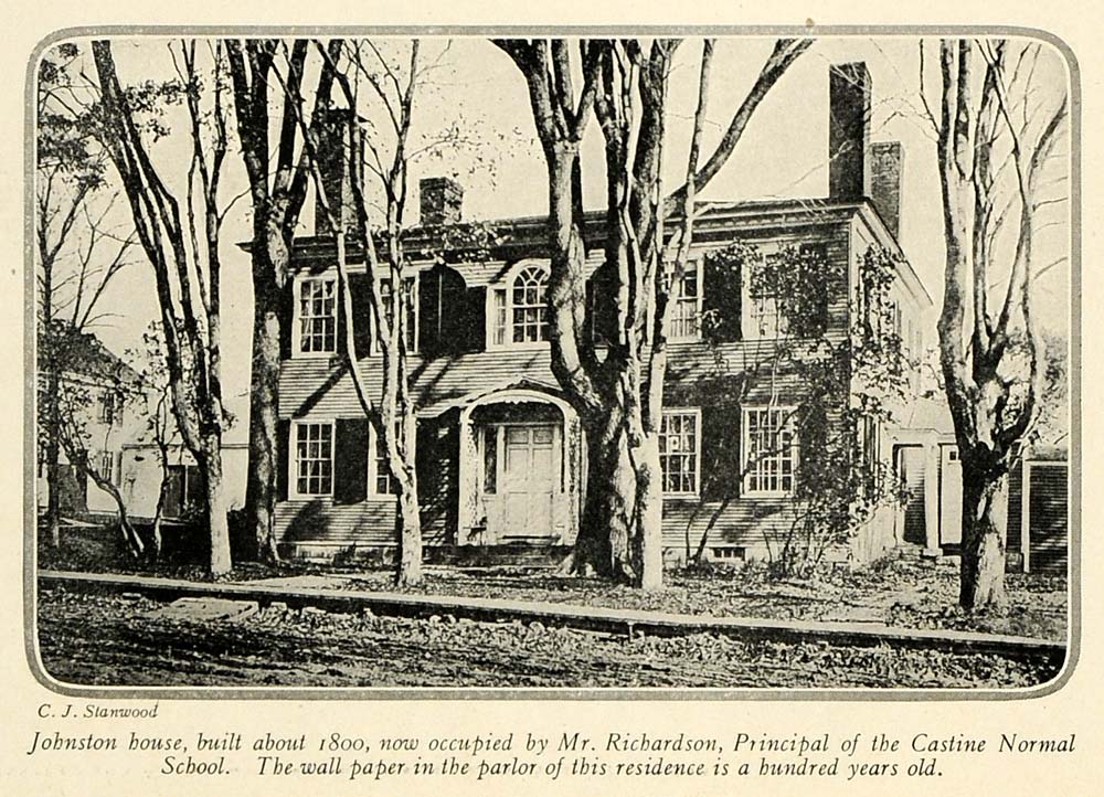 1920 Print Castine Maine Johnston Historic House Architecture Mr. Richardson HB2