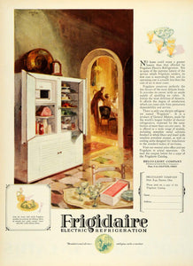 1926 Ad Kitchen Dining Cabinet Refrigerator Frigidaire Refrigeration Delco HB2