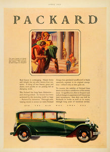 1929 Ad Packard Automobile Greek Temple Column Classical Vehicle Car Motor HB2