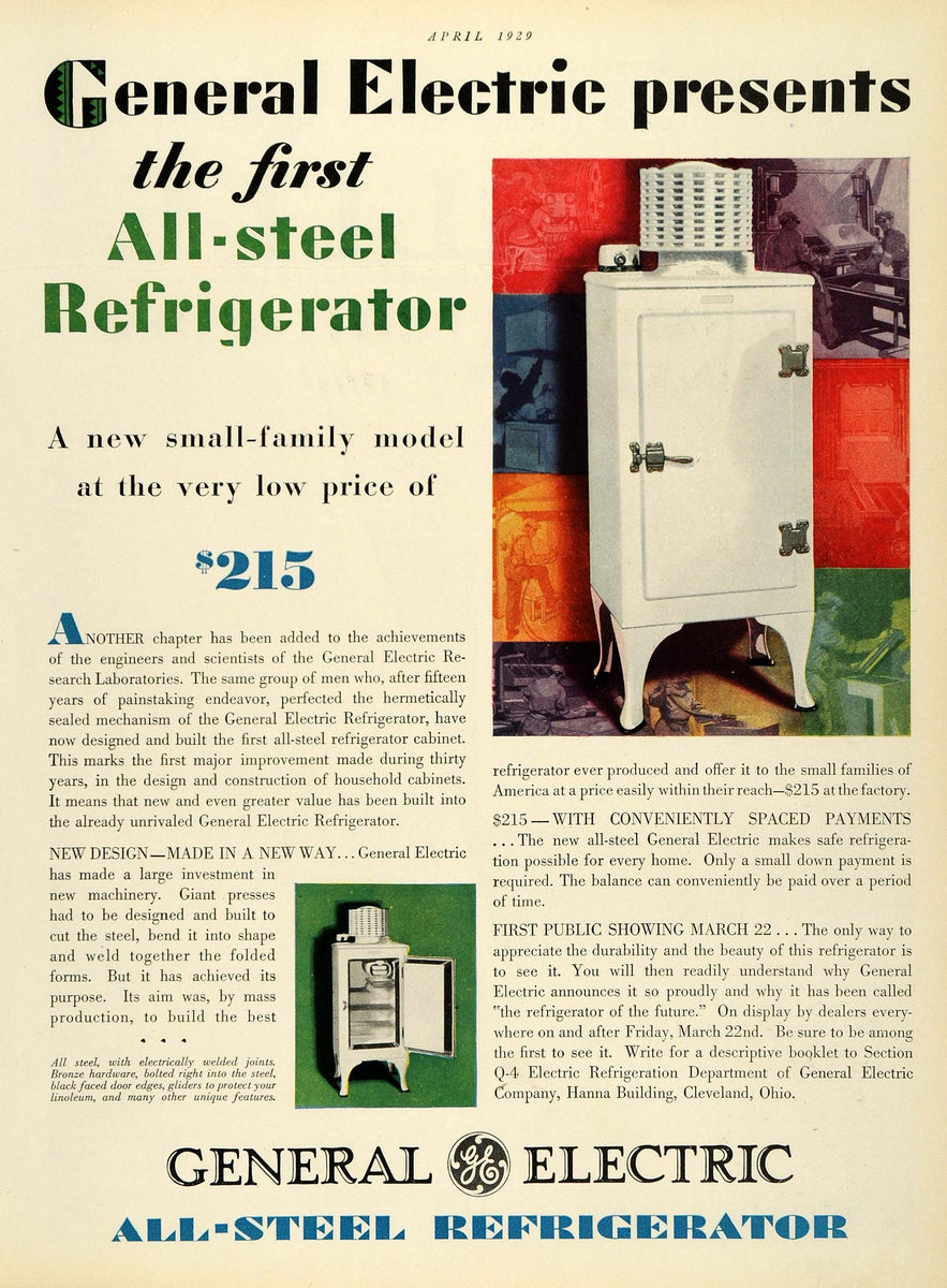 First Refrigerator Advertisement