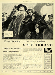 1929 Ad Listerine Medicine Medical Stadium Toothpaste Lambert Pharmacal HB2