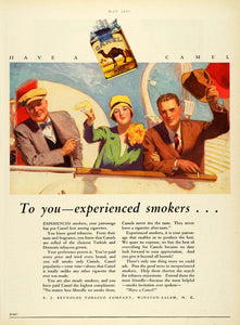 1927 Ad R J Reynolds Tobacco Camel Cigarettes Smoking Winston-Salem Smoker HB3