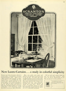1925 Ad Lustre Casement Curtains Filet Net Bedspread Household Scranton Lace HB3