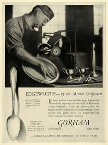 1925 Ad Silversmith Silverware James Louis Giblin Craftsman Gorham Spoon HB3