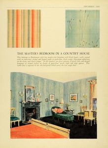 1930 Print Master Bedroom Swatch Pattern Furniture House Biedermeier Country HB3