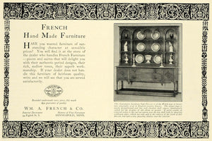 1925 Ad William A French Furniture Oak Dresser Minneapolis Minnesota HB3