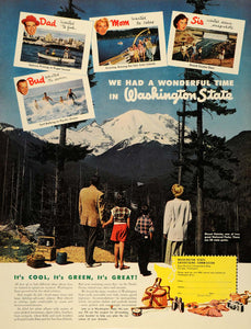 1952 Ad Washington State Commission National Park - ORIGINAL ADVERTISING HDL1