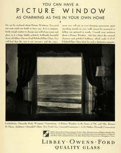 1932 Ad Libbey Owens Ford Glass Co Logo Window Roman H Heyn Home Decoration HF1