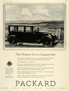 1925 Ad Packard Car Automobile Six Landscape Engine - ORIGINAL ADVERTISING HG1