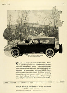 1924 Ad Buick Motor Sport Touring Vehicle Valve-In-Head - ORIGINAL HG1