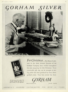 1925 Ad Gorham Silver Christmas William Munn Smith NY - ORIGINAL ADVERTISING HG1
