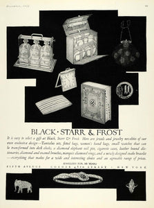 1925 Ad Black Starr Frost Jewelry Tantalus Jeweler Pins - ORIGINAL HG1