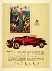 1927 Ad Antique Packard Convertible Car Automobile - ORIGINAL ADVERTISING HG1