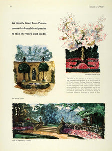 1932 Print Long Island Garden Landscape Architecture - ORIGINAL HG1