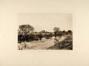1892 Photogravure River Avon Warwickshire England NICE - ORIGINAL HHS1