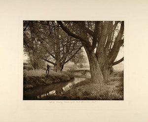 1892 Photogravure Landscape River Warwickshire England Nature HHS1