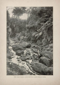 1899 Indang Cavite Province Tibagan River Philippines - ORIGINAL HIST