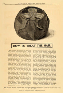 1909 Ad Birt's Head Wash Unique Package Omega Chemical Wash Clean Hygeine HM1
