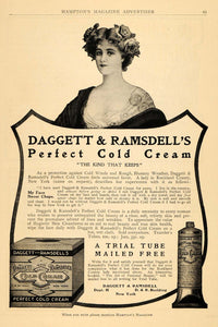 1910 Ad Daggett Ramsdell Perfect Cold Complexion Cream Beauty Personal Care HM1