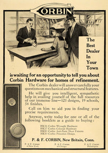 1911 Ad P. F. Corbin Hardware Home Refinement Fixtures Door Store Finishes HM1