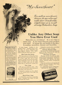 1912 Ad Palmolive Sweetheart Soap Orient Oil Milwaukee Clean Personal Care HM1