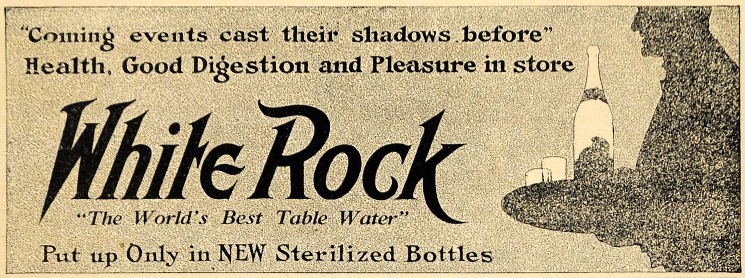 1911 Ad White Rock Water Digestion Pleasure Potawatomi - ORIGINAL HM1