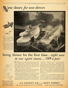 1930 Ad Women Shoe Fashion J. C. Penny Department Store - ORIGINAL HOH1