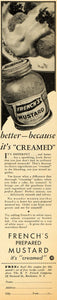 1930 Ad R. T. French's Creamed Mustard Condiment Jar - ORIGINAL ADVERTISING HOH1