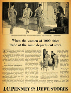 1929 Ad J.C. Penny Department Store Porch Frock Fashion - ORIGINAL HOH1