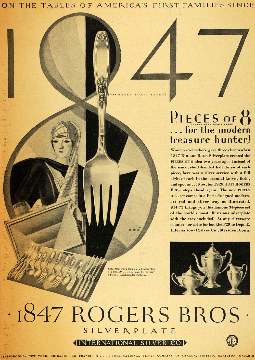 1929 Ad 1847 Rogers International Silver Silverware - ORIGINAL ADVERTISING HOH1