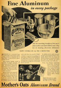 1929 Ad Mother's Oats Aluminum Brand Premium Promotions - ORIGINAL HOH1