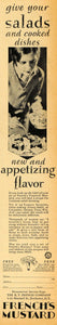 1929 Ad French's Prepared Mustard Condiment Salads - ORIGINAL ADVERTISING HOH1