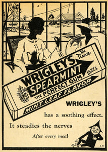1928 Ad Wrigley's Spearmint Gum Spearman Tea Party - ORIGINAL ADVERTISING HOH1