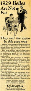 1929 Ad Marmola Prescription Tablets Weight Loss Fat - ORIGINAL ADVERTISING HOH1
