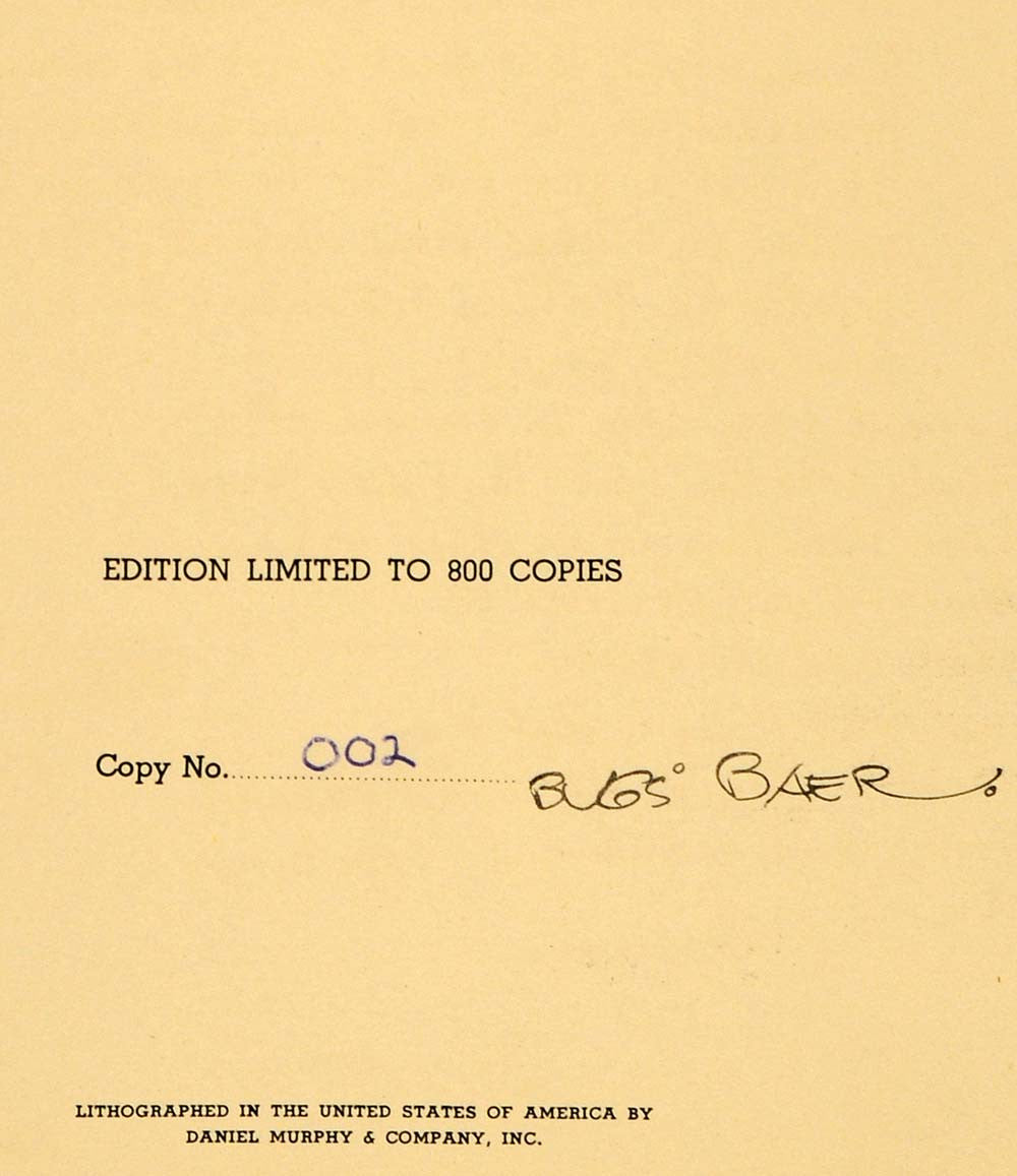 1938 Buddy Ebsen Henry Major Bugs Baer Lithograph NICE - ORIGINAL HOL1 - Period Paper
 - 2