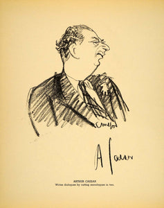1938 Arthur Caesar Screenwriter Henry Major Lithograph - ORIGINAL HOL1
