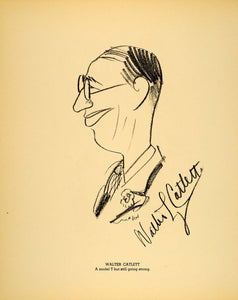 1938 Walter Catlett Henry Major Bugs Baer Lithograph - ORIGINAL HOL1