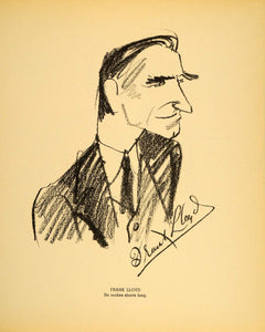 1938 Frank Lloyd Film Director Henry Major Lithograph - ORIGINAL HOL1