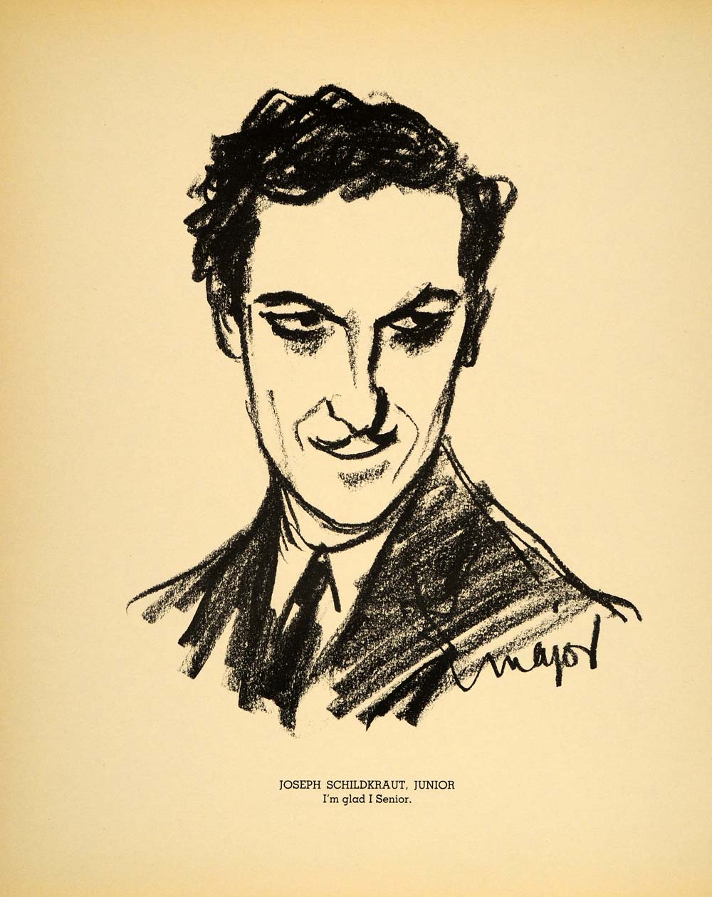 1938 Joseph Schildkraut Austria Actor Henry Major Litho - ORIGINAL HOL1