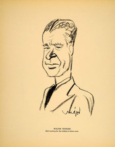 1938 Walter Wanger Film Producer Henry Major Lithograph - ORIGINAL HOL1