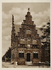 c1930 Town Hall Raadhuis Graft Holland Architecture - ORIGINAL PHOTOGRAVURE
