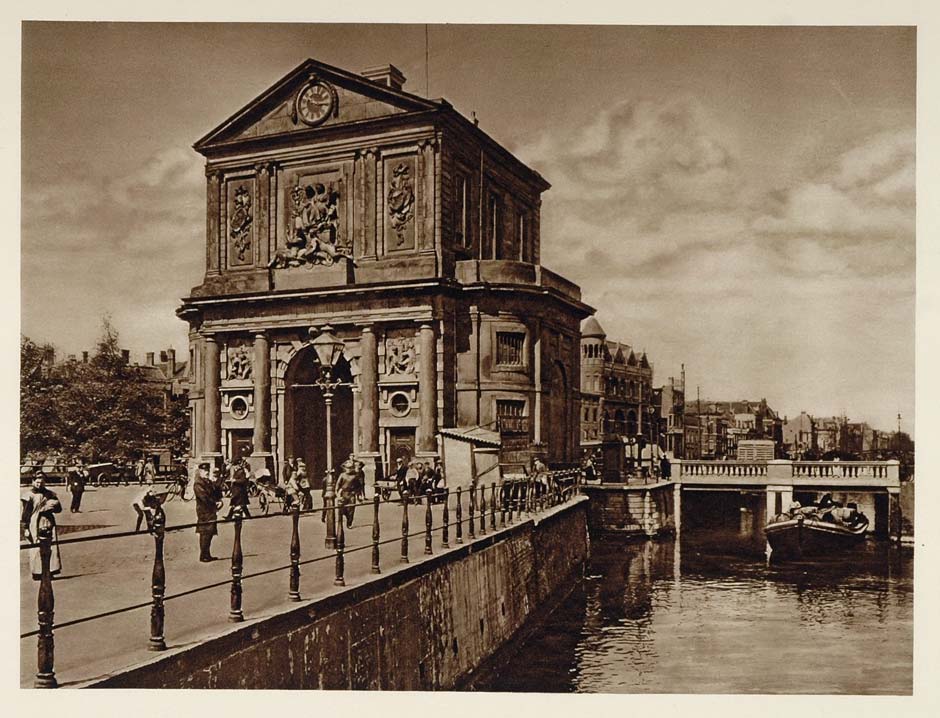 c1930 Delft Gate Delftsche Poort Rotterdam Holland NICE - ORIGINAL PHOTOGRAVURE